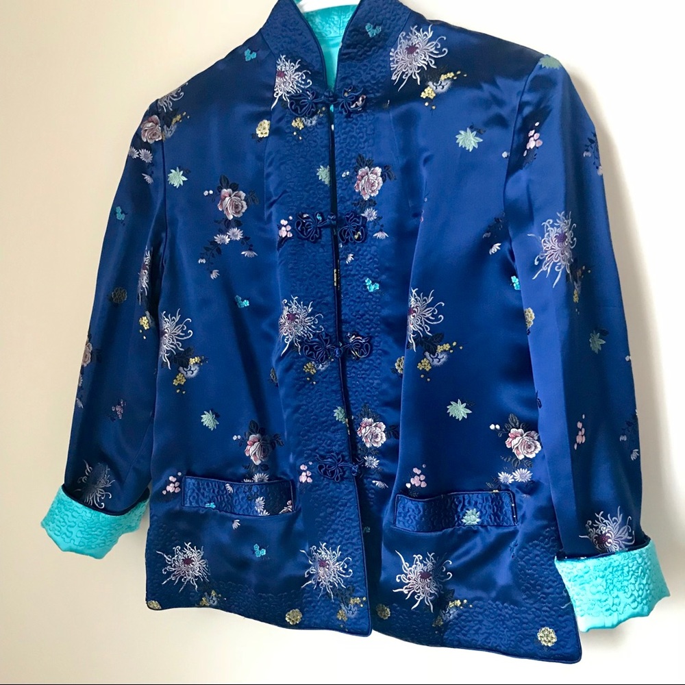 Vintage Embroidered Peony Brand Reversible Jacket - Picture 4 of 7